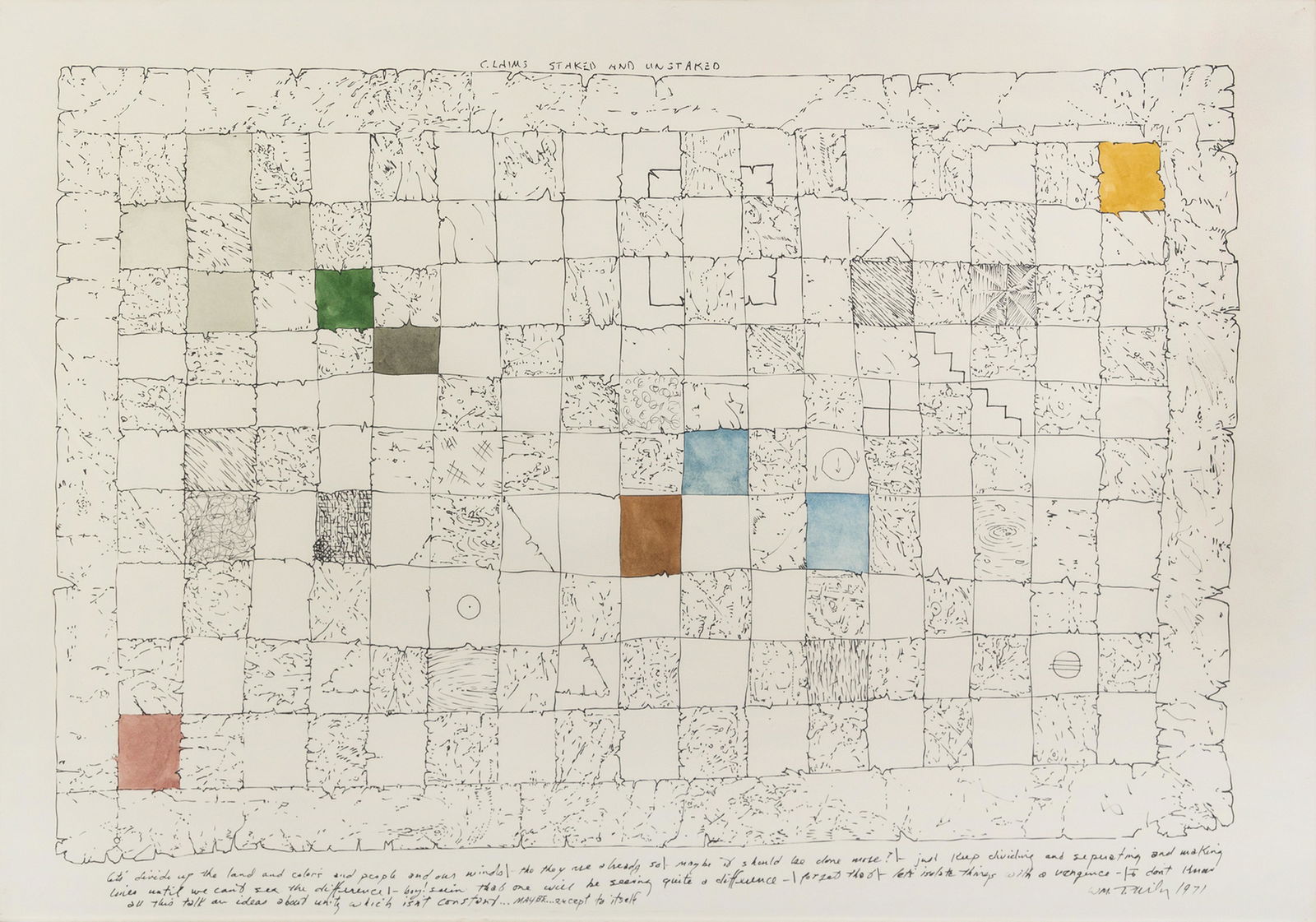 William T. Wiley (American, b. 1937) Claims Stake (1 of 1)