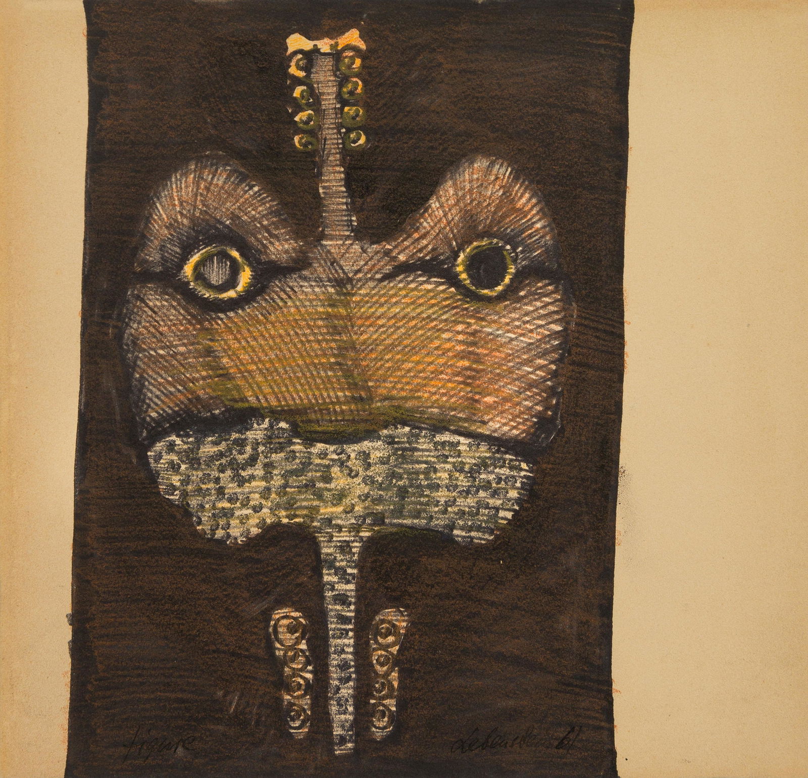 Jan Lebenstein (Polish/French, 1930-1999) Figure, (1 of 1)