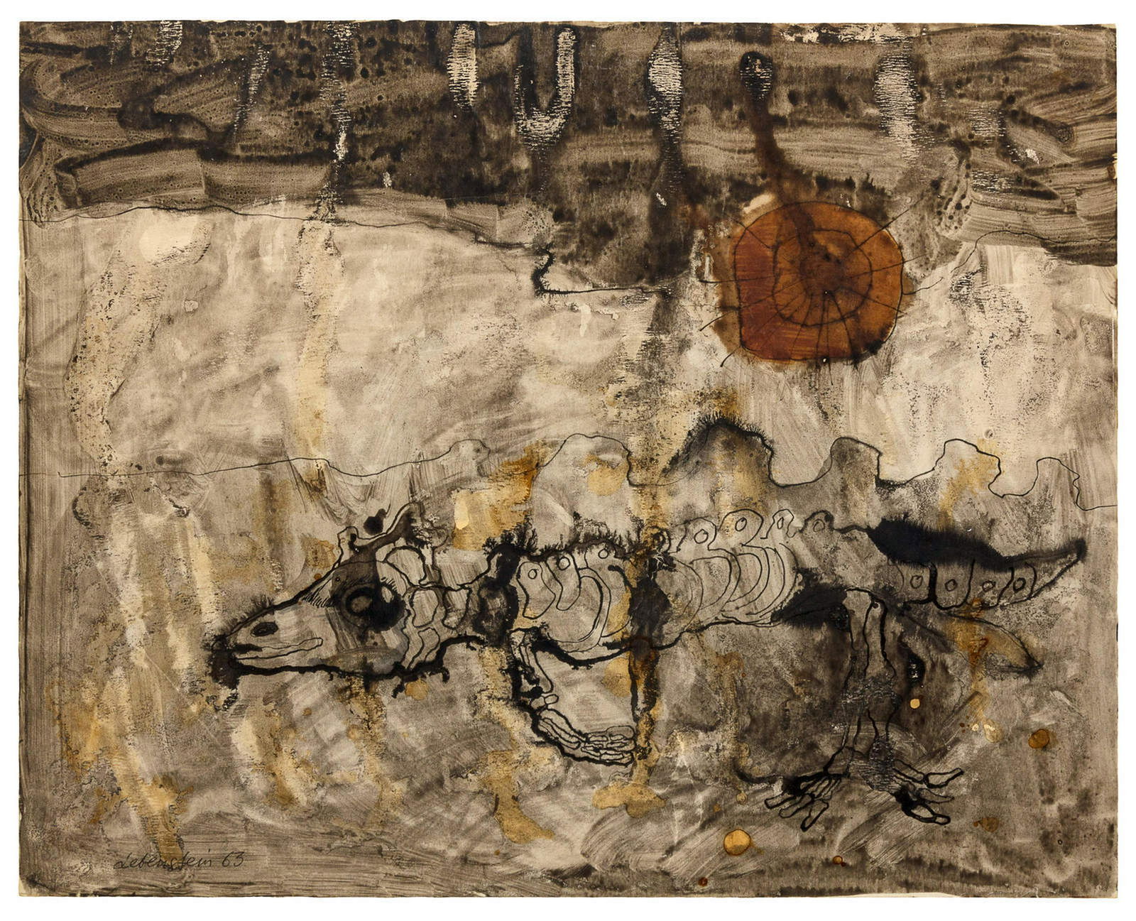 Jan Lebenstein (Polish/French, 1930-1999) Untitled (1 of 2)