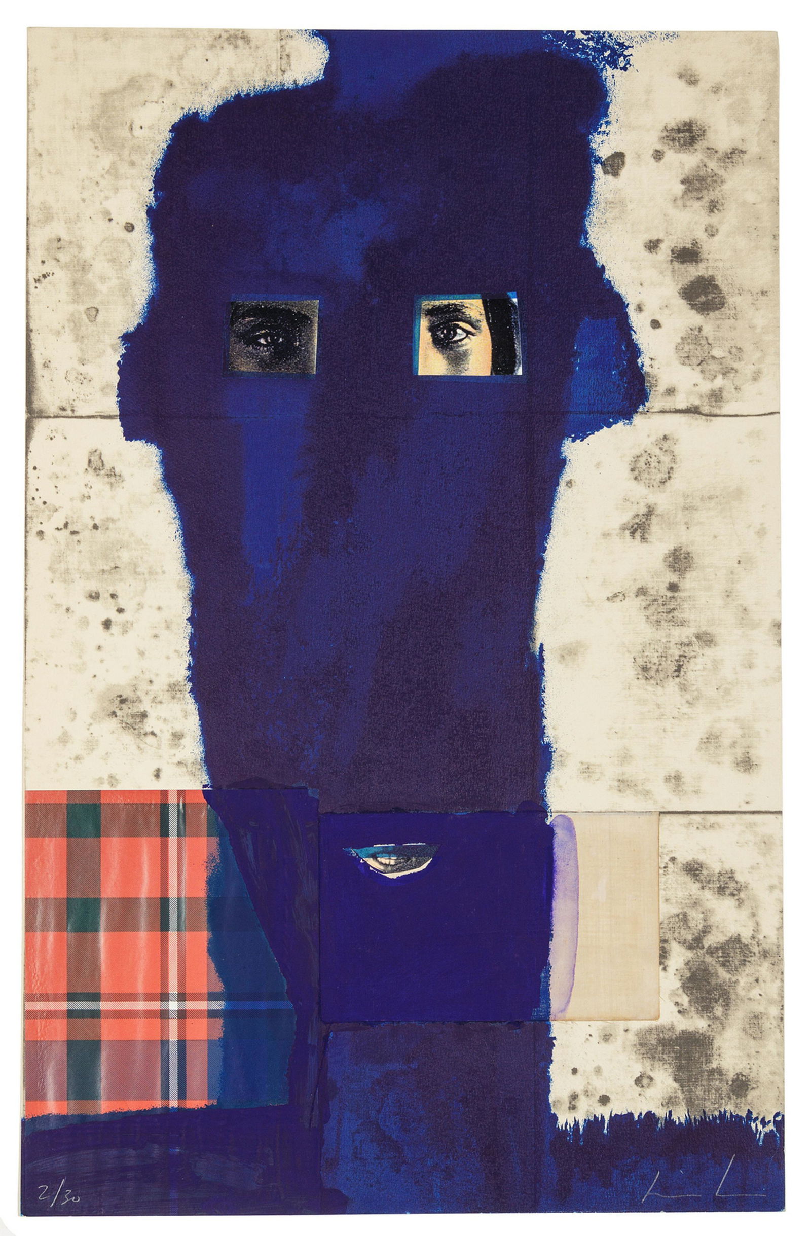 James Brown (American, b. 1951) Untitled (Blue Fa (1 of 3)