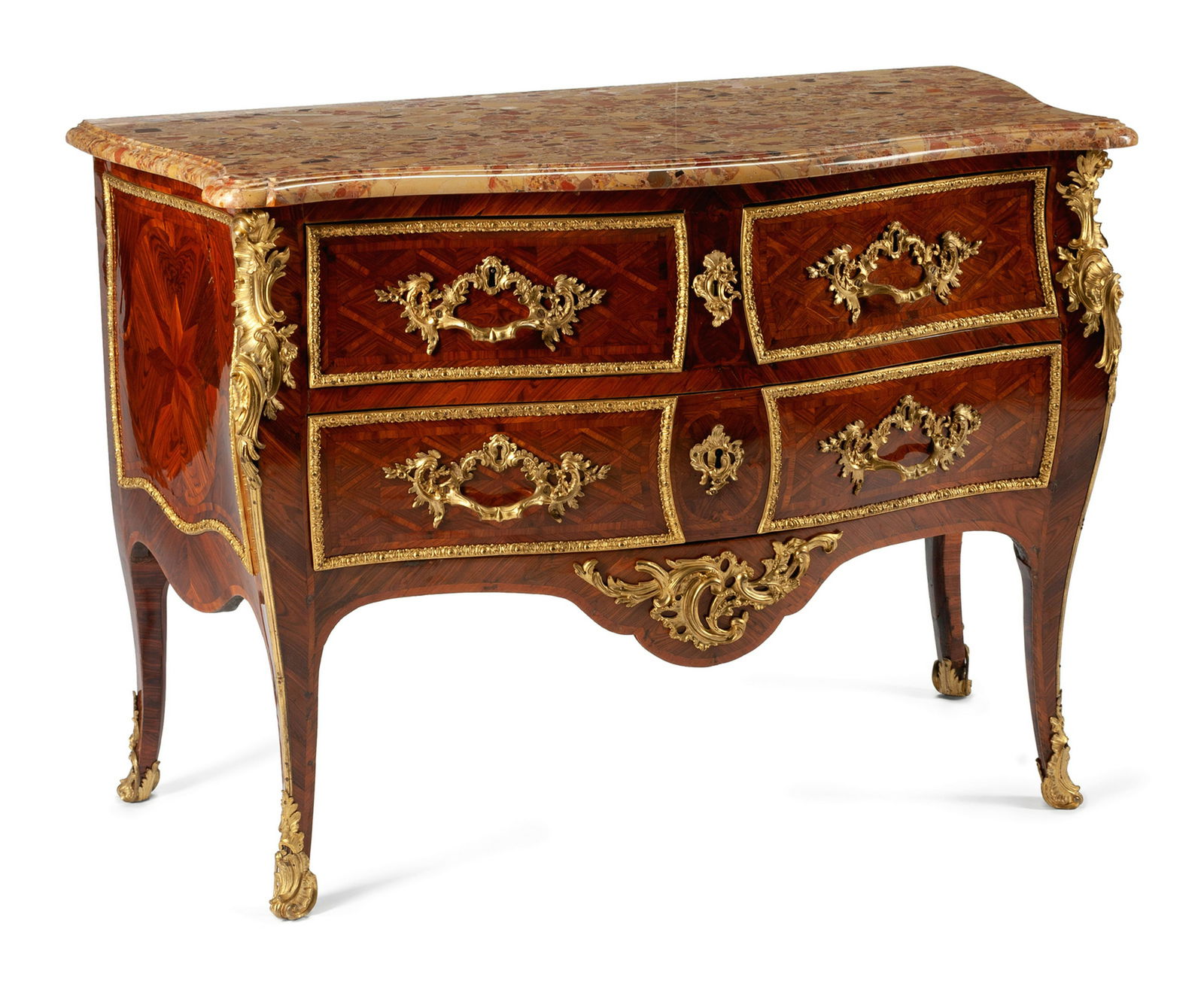 A Louis XV Style Gilt Bronze Mounted Kingwood and (1 of 1)