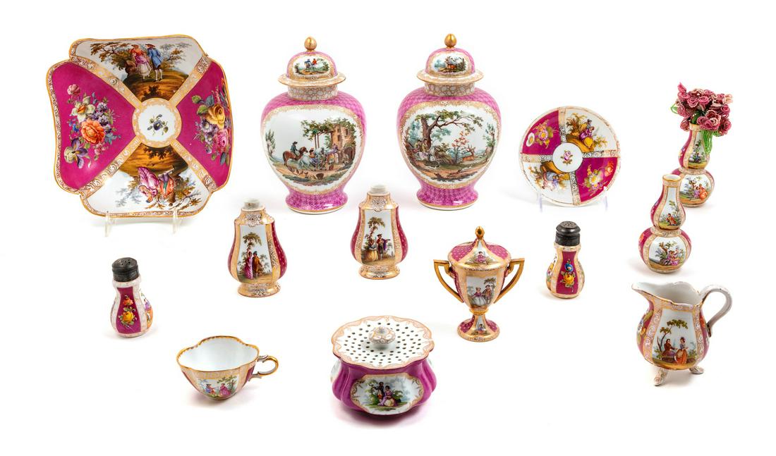 A Group of Meissen and Other German Porcelain Articles (1 of 2)
