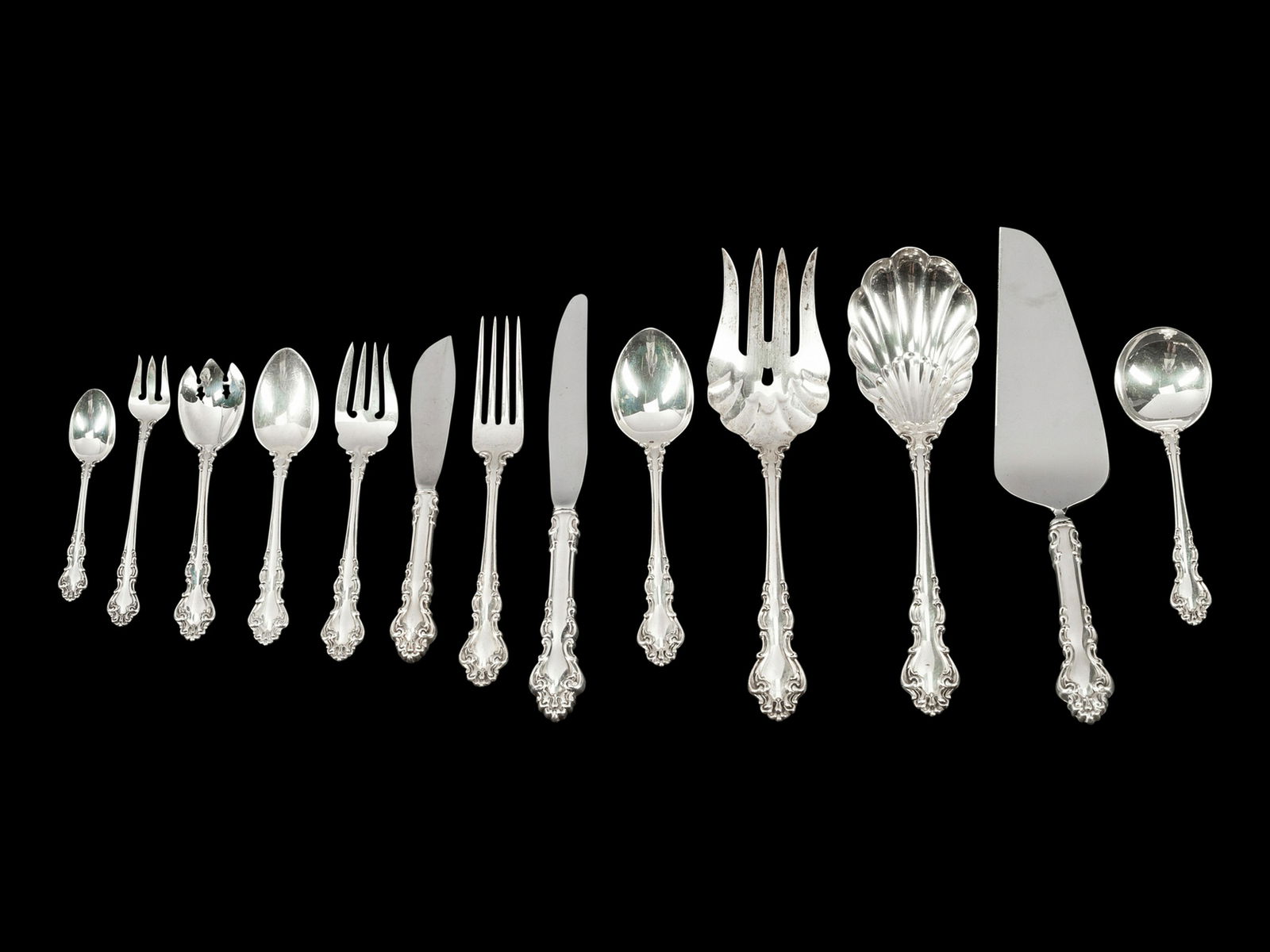 An American Silver Flatware Service (1 of 1)