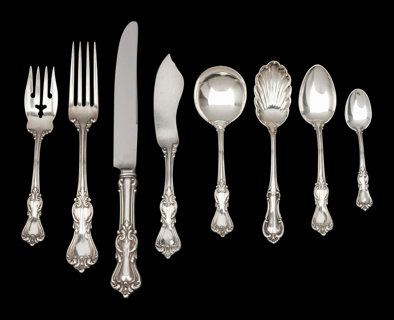 An American Silver Flatware Service (1 of 1)
