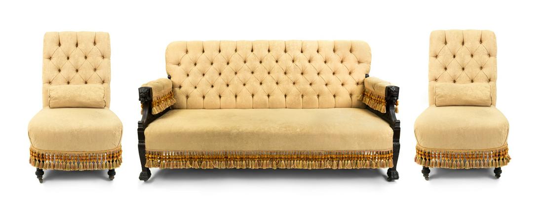 An American Aesthetic Rosewood Three-Piece Parlor Suite (1 of 1)