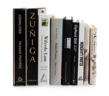 20TH CENTURY ART (9 WORKS): 20TH CENTURY ART (9 Works) a group of works featuring work by 20th century artist, comprising: Wilfredo Lam, Dale Chihuly, Pablo Picasso (2), Robert Rauschenberg, Clyfford Still, Jacques Prevert, and
