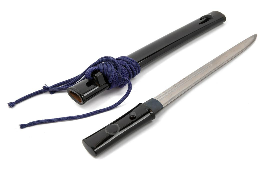 A Japanese Wakazashi Blade length 9 3/4 in., 25 cm. (1 of 1)