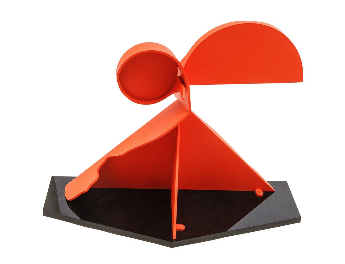 Ernest Trova (American, 1927-2009) Profile Canto: Ernest Trova (American, 1927-2009) Profile Canto Pattern, c. 1974 enameled steel inscribed E. Trova (base) Height: 10 inches. Provenance: Provenance: Acquired from Timo Trova in 2010