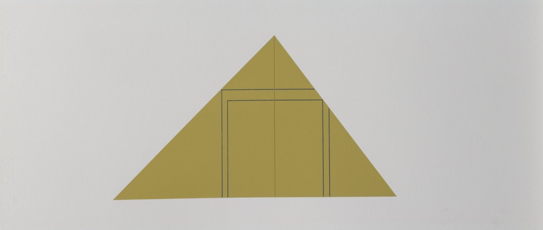 Robert Mangold (American, b. 1937) Multiple Panel: Robert Mangold (American, b. 1937) Multiple Panel Paintings 1973-1976, edition B, 1988 the complete set of nine screenprints in colors one signed and numbered 286/300 Sheet: 11 7/8 x 27 1/4 inches. Pr