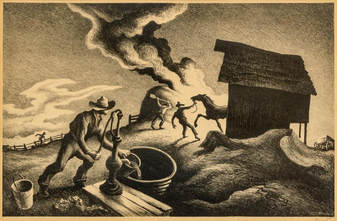 Thomas Hart Benton (American, 1889-1975) Fire in the (1 of 1)