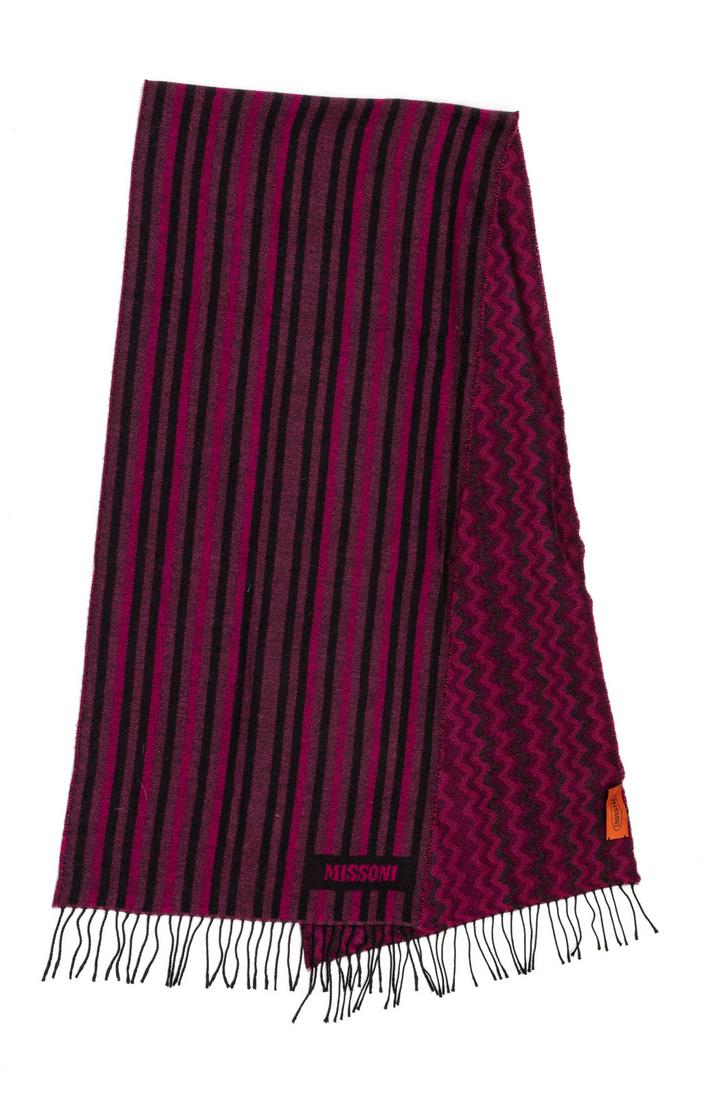 Missoni Pink and Black Scarf, 1990-2000s: Missoni Pink and Black Scarf, 1990-2000s Provenance: