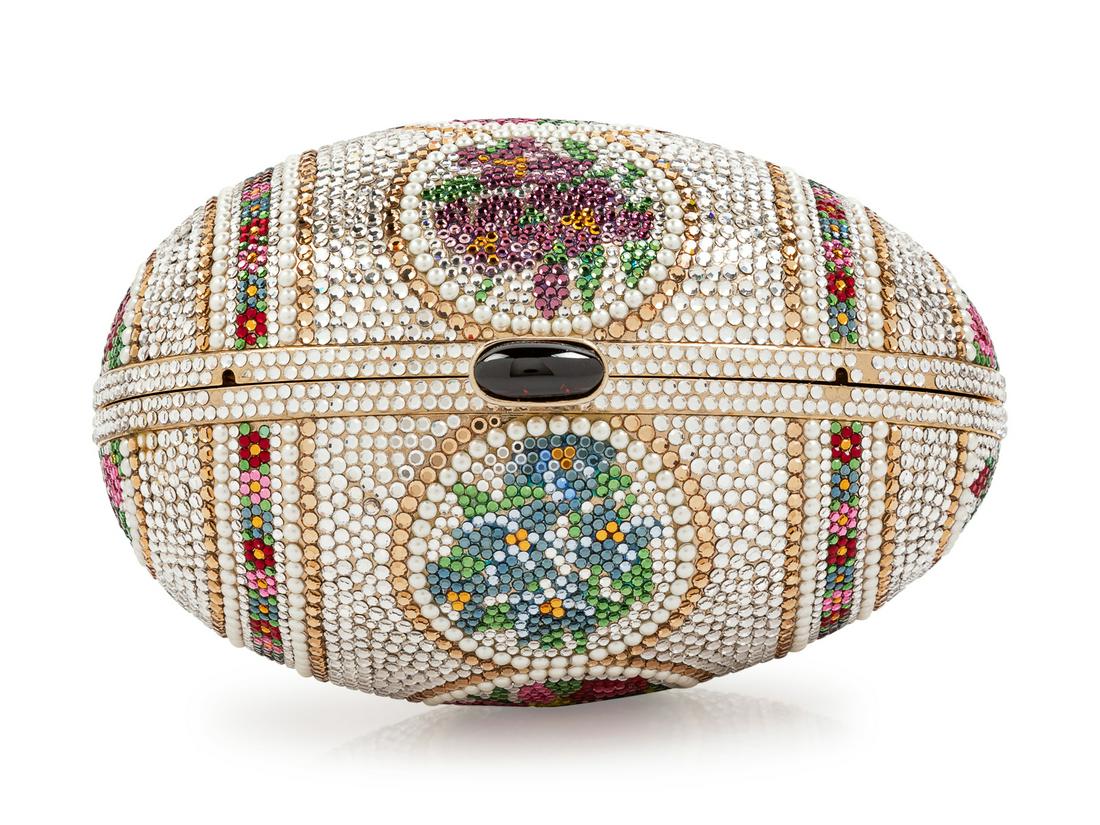 A Judith Leiber Multicolored Egg Minaudiere: A Judith Leiber Multicolored Egg Minaudiere Provenance: Property from the Estate of Herbert Wittow, Denver, Colorado