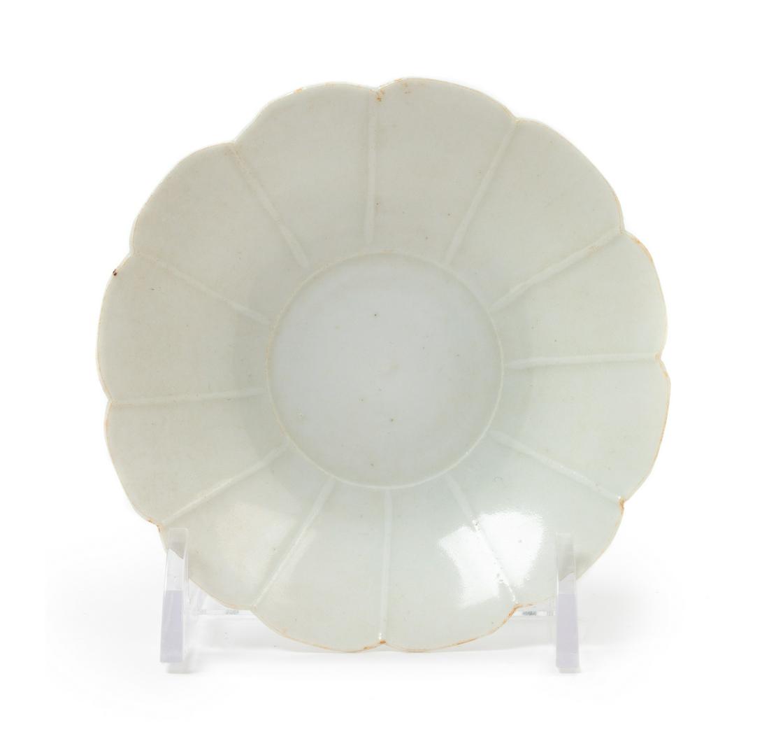 A Chinese Qingbai Glazed Porcelain Floriform Dish Diam (1 of 1)