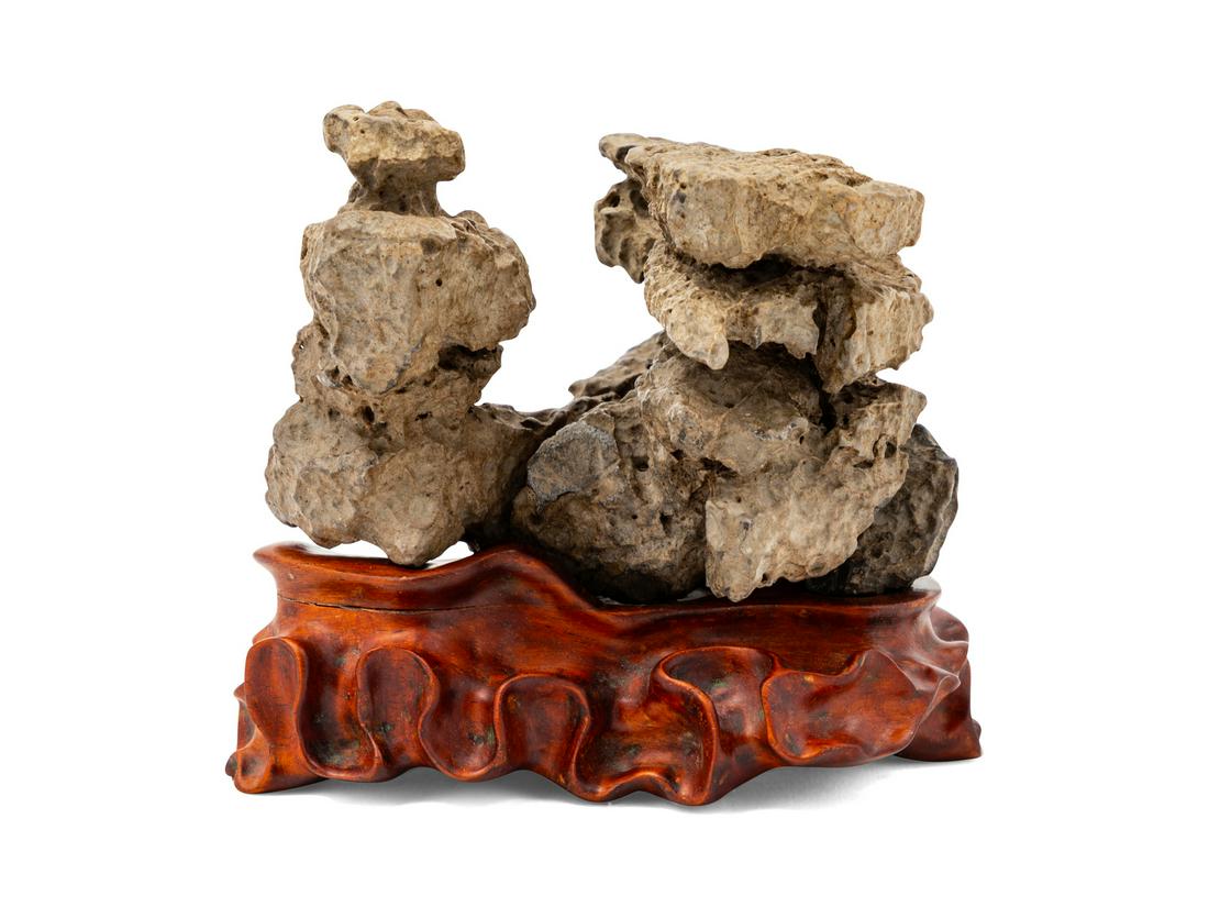 A Chinese Ying Scholar's Rock Height overall 4 in., 10 (1 of 2)