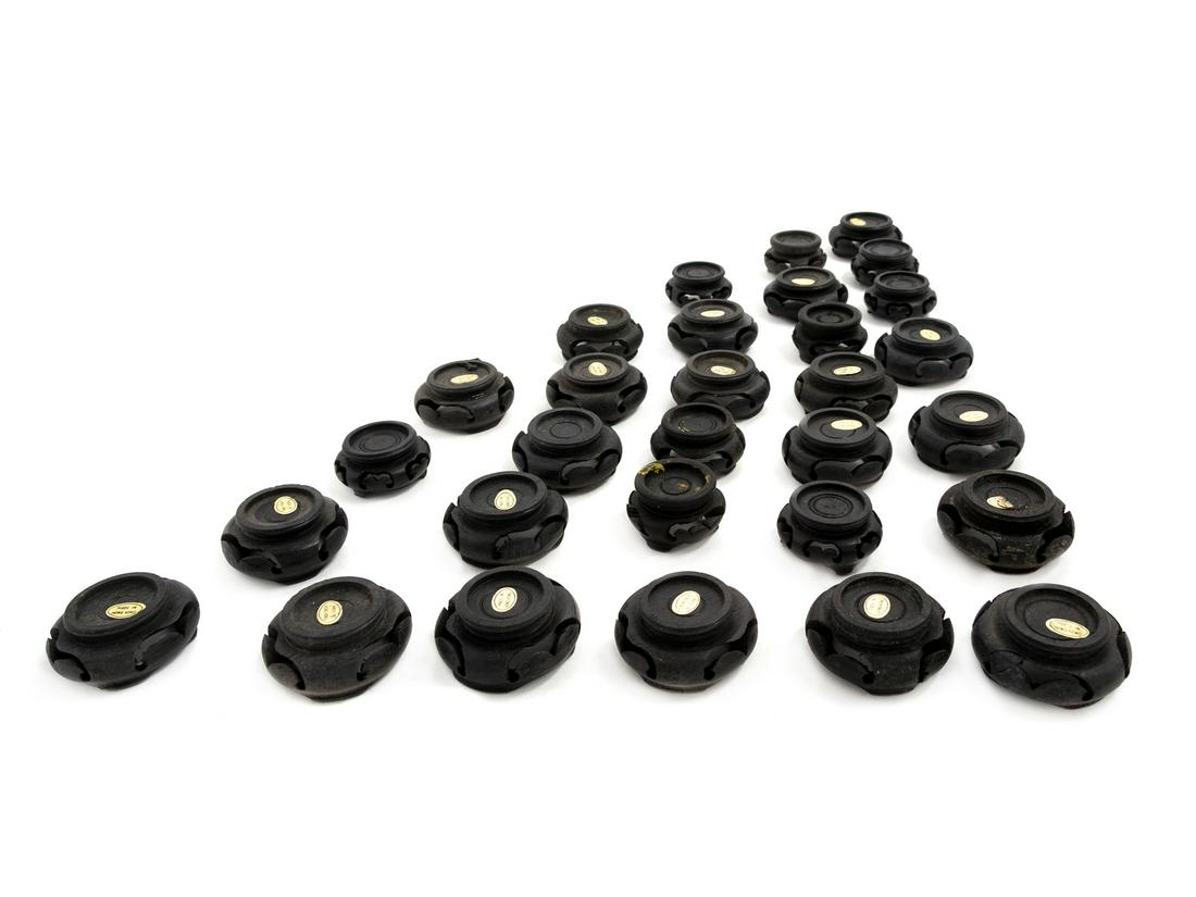 Thirty Chinese Hardwood Stands Largest: diam 2 in., 5 (1 of 1)