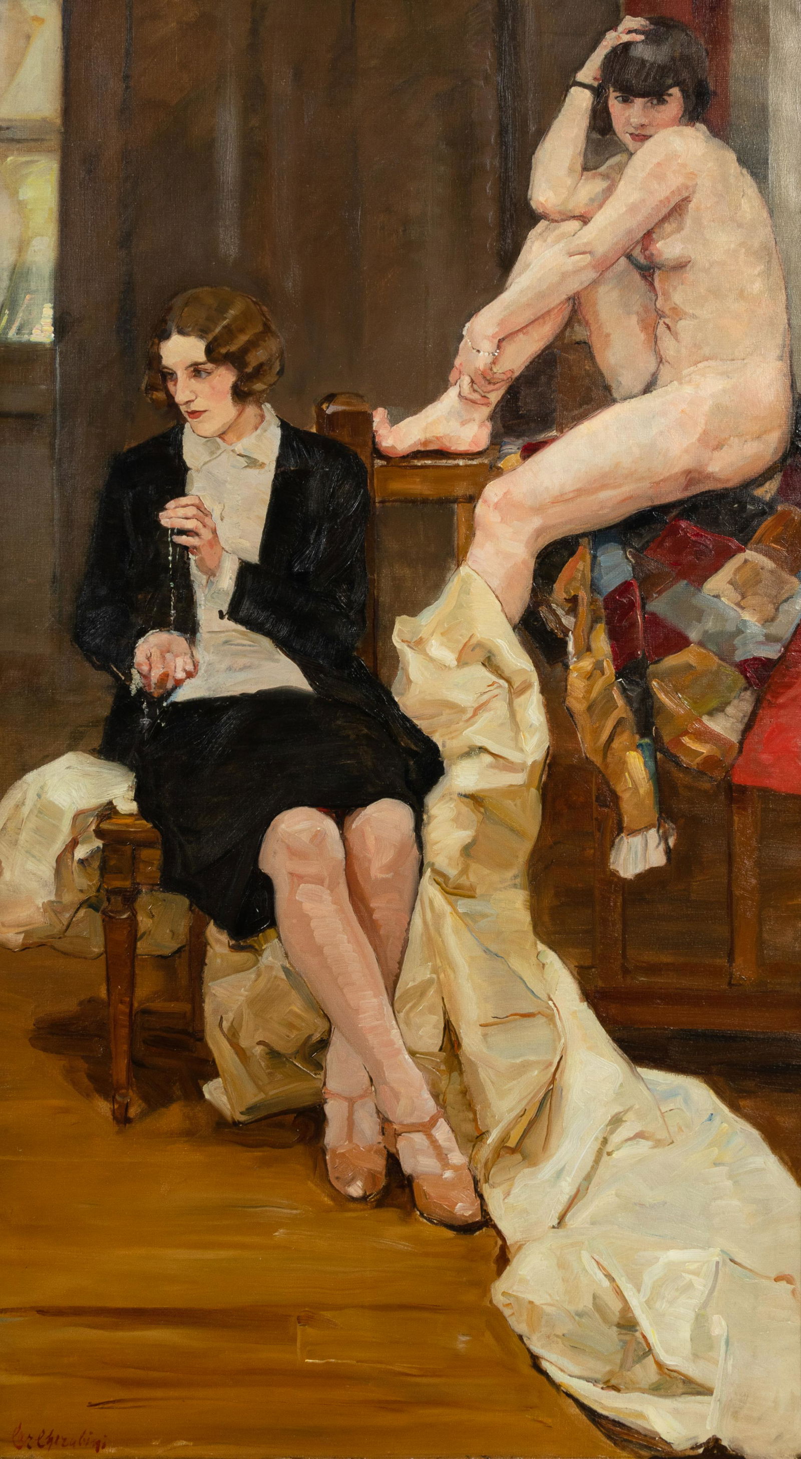 Carlo Cherubini (Italian, 1890-1978)  The "Two Ways" (1 of 2)