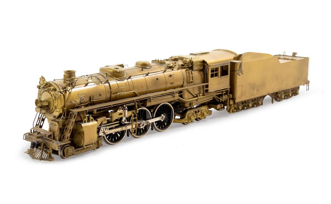 A United Scale Models Brass HO-Gauge 4-6-4 Locomotive (1 of 5)