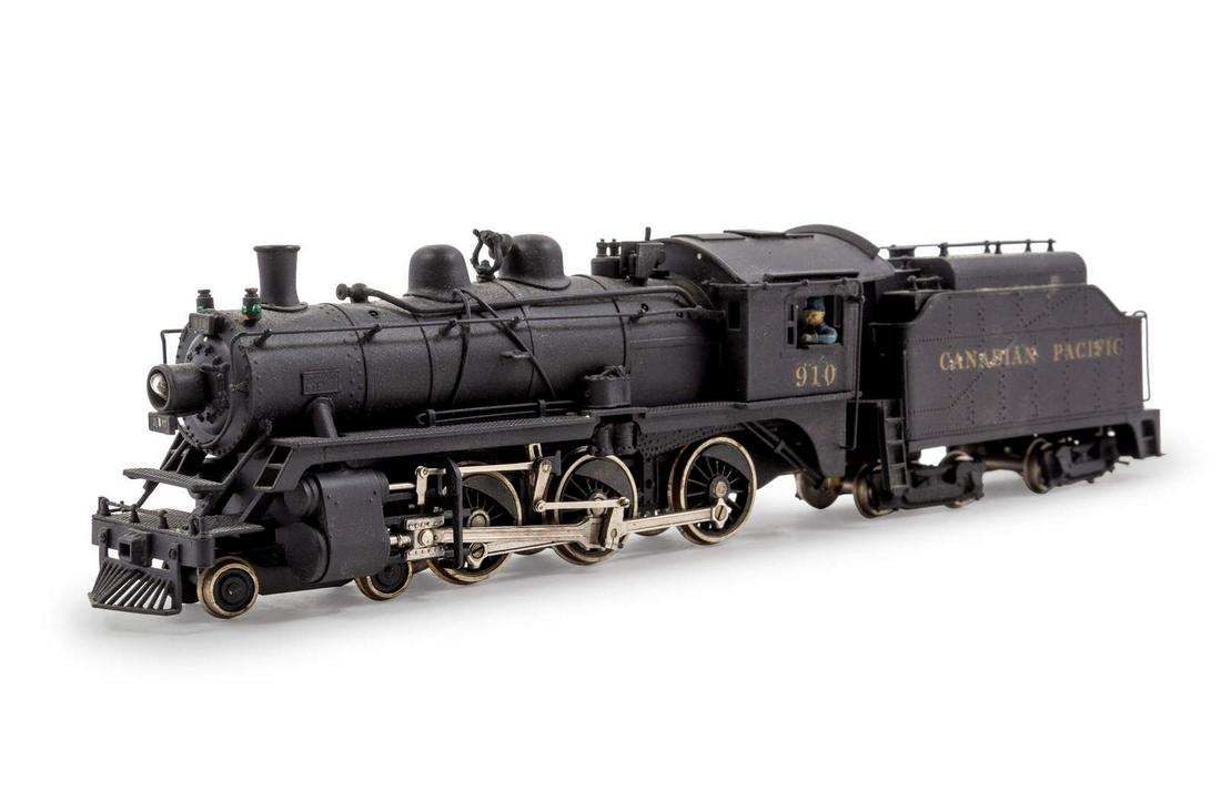 A United Scale Models HO-Gauge Canadian Pacific 4-6-0: A United Scale Models HO-Gauge Canadian Pacific 4-6-0 Locomotive and Tender Property from a Midwest Collector