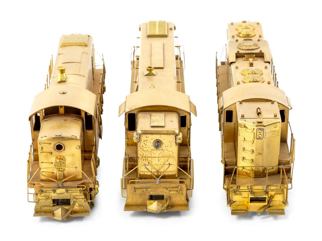 A Group of Three Brass HO-Scale Diesel Locomotives (1 of 3)