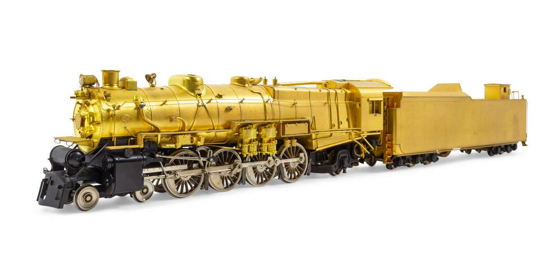 A KTM Brass O-Gauge 4-8-2 Locomotive and Tender (1 of 5)