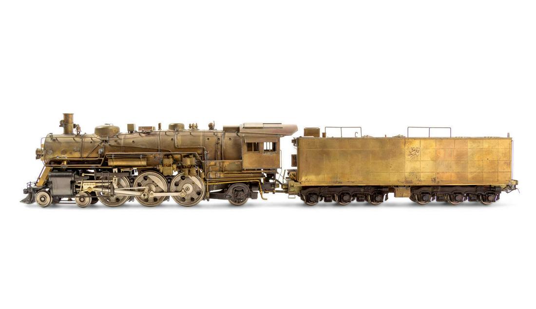 A KTM Brass O-Gauge 4-6-2 Locomotive and Tender (1 of 4)