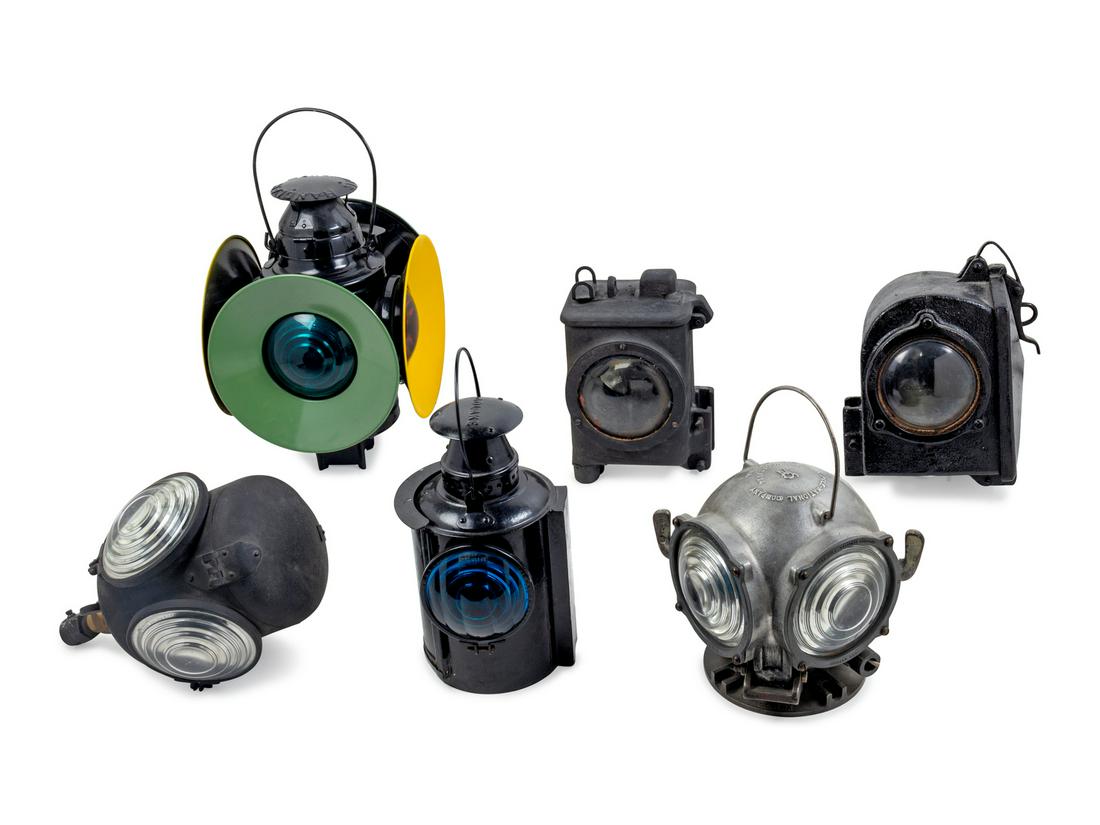 A Group of Six Railroad Lanterns (1 of 2)