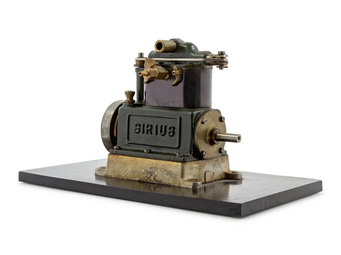 A Painted Metal Single-Strong Piston Engine and (1 of 2)