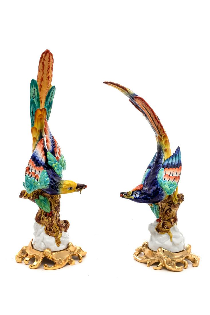 A Pair of Sevres Style Porcelain Gilt Metal Mounted (1 of 1)