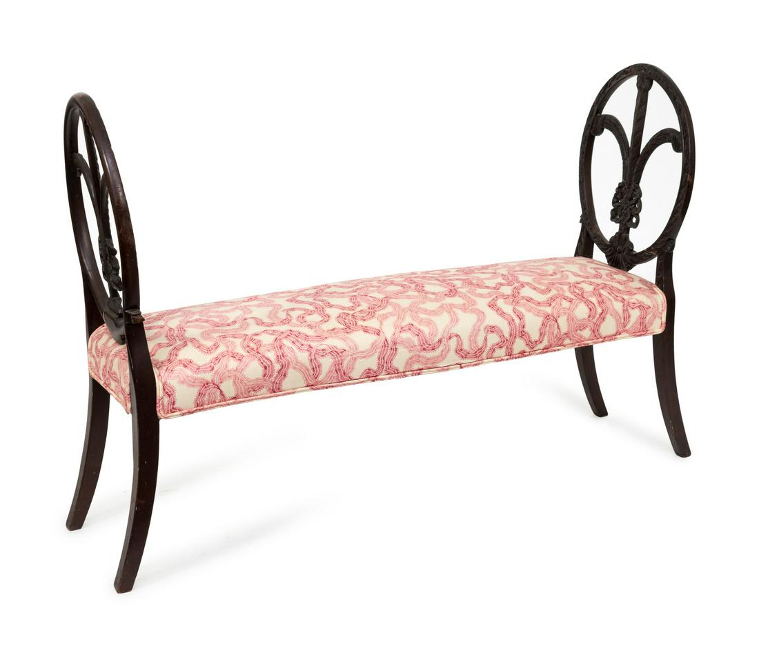 A George II Style Window Bench Height 32 1/2 x width 50 (1 of 1)