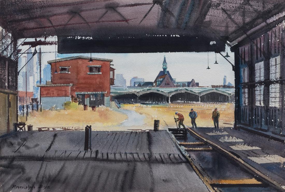 Ranulph Bye (American, 1916-2003) Jersey City Terminal, (1 of 1)