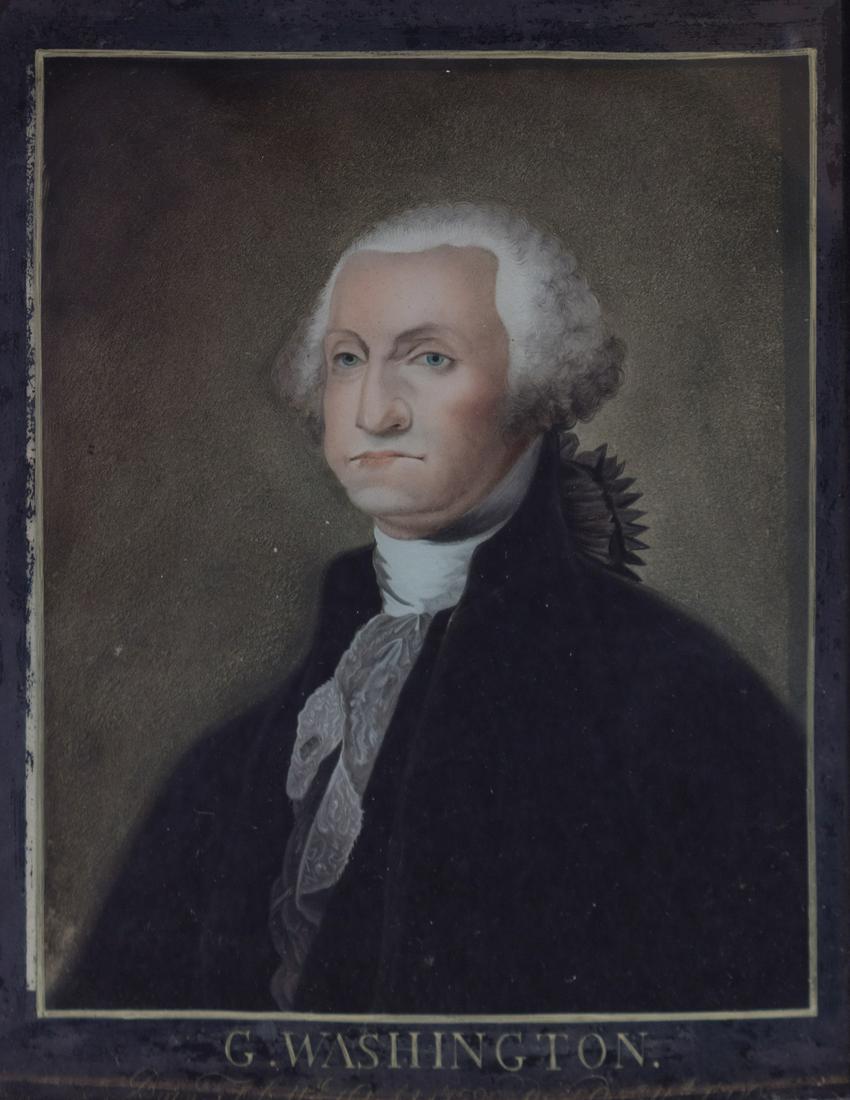 A Chinese Export Reverse Glass Portrait Painting (1 of 1)