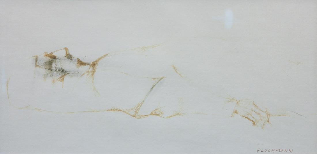 Carolyn Plochmann (American, b. 1926) Infinite Repose,: Carolyn Plochmann (American, b. 1926) Infinite Repose, 1964 watercolor signed Plochmann (lower right) 8 1/8 x 16 1/2 inches. Provenance: