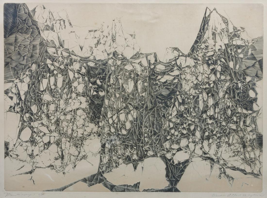 Wendell Black (American, 1919-1972) Mountainscape, 1956 (1 of 1)