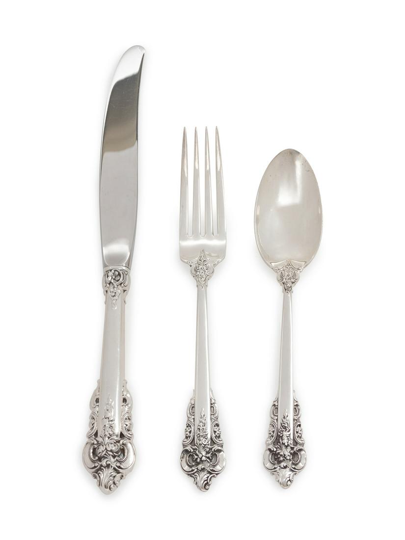 An American Silver Partial Flatware Service R. Wallace (1 of 1)