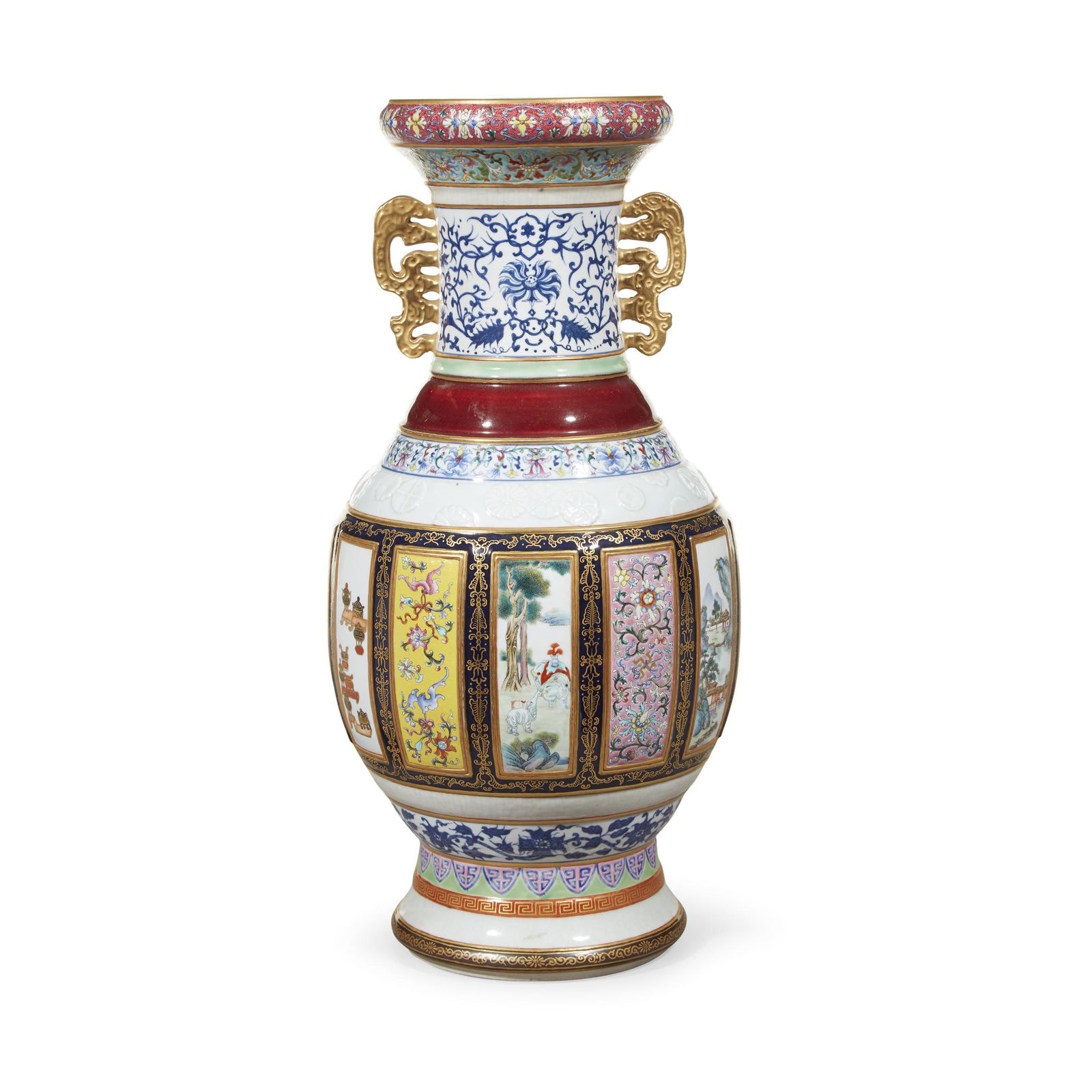 A finely decorated Chinese famille rose porcelain (1 of 3)