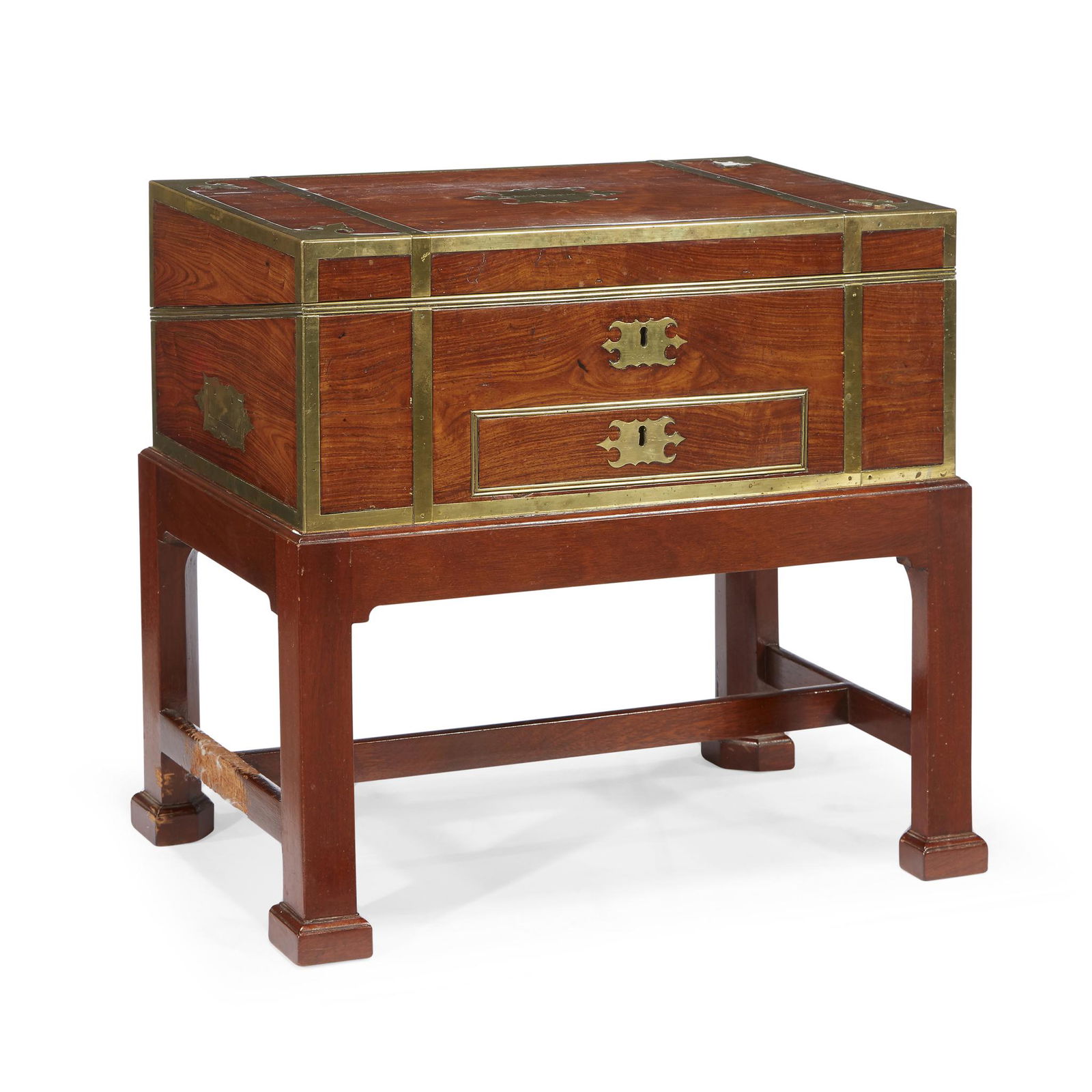 A fine William IV brass-banded kingwood lapdesk on (1 of 1)