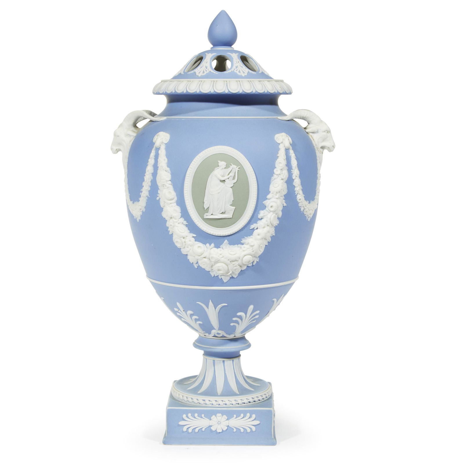 A Wedgewood blue and sage green jasper dip pot-pourri (1 of 1)