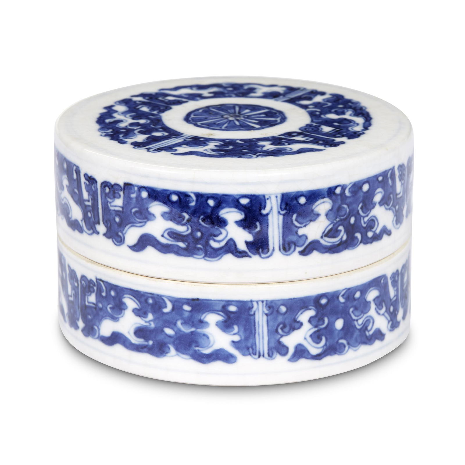 A Chinese blue and white "soft paste" porcelain (1 of 3)