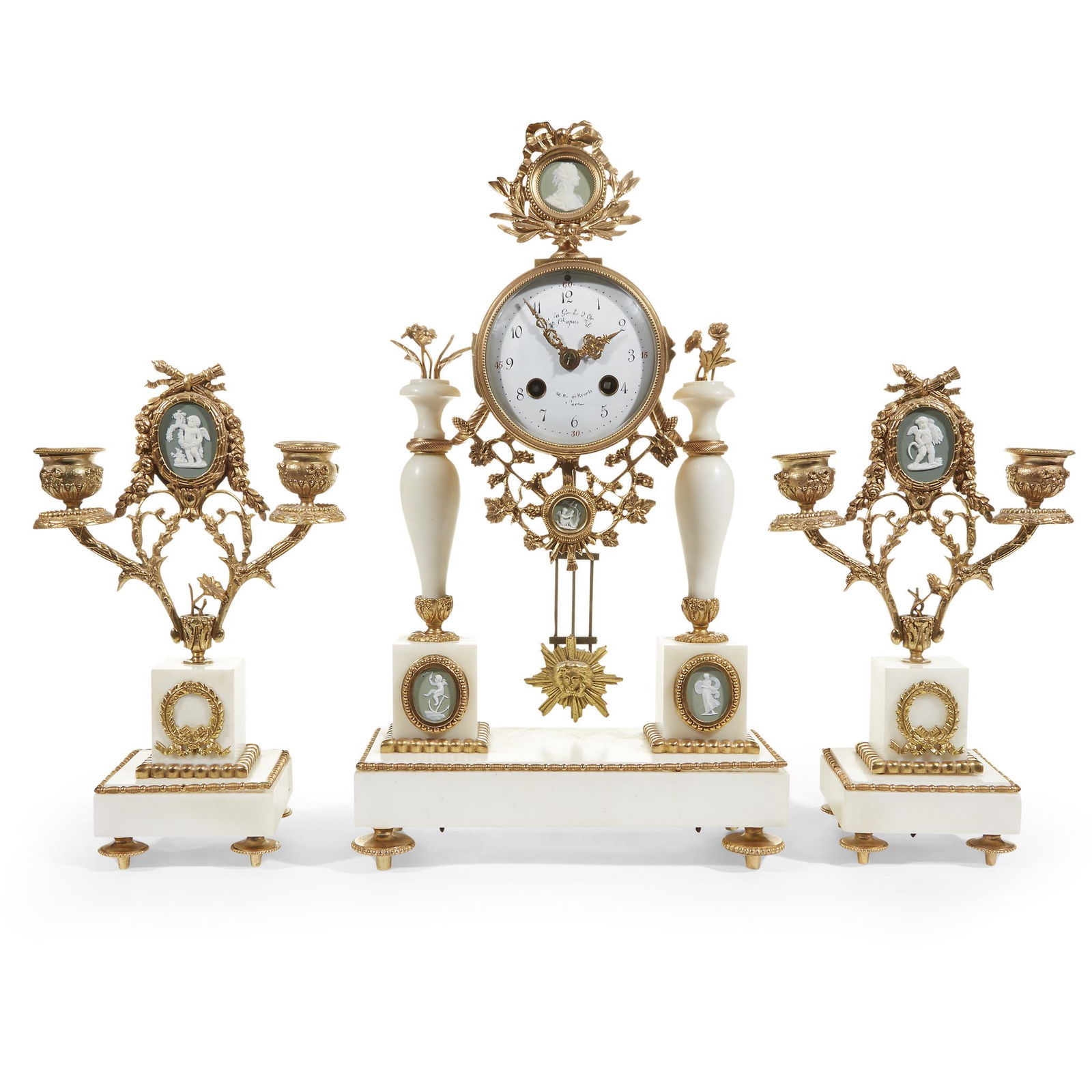 A Neoclassical style sage jasperware-mounted giltmetal (1 of 1)