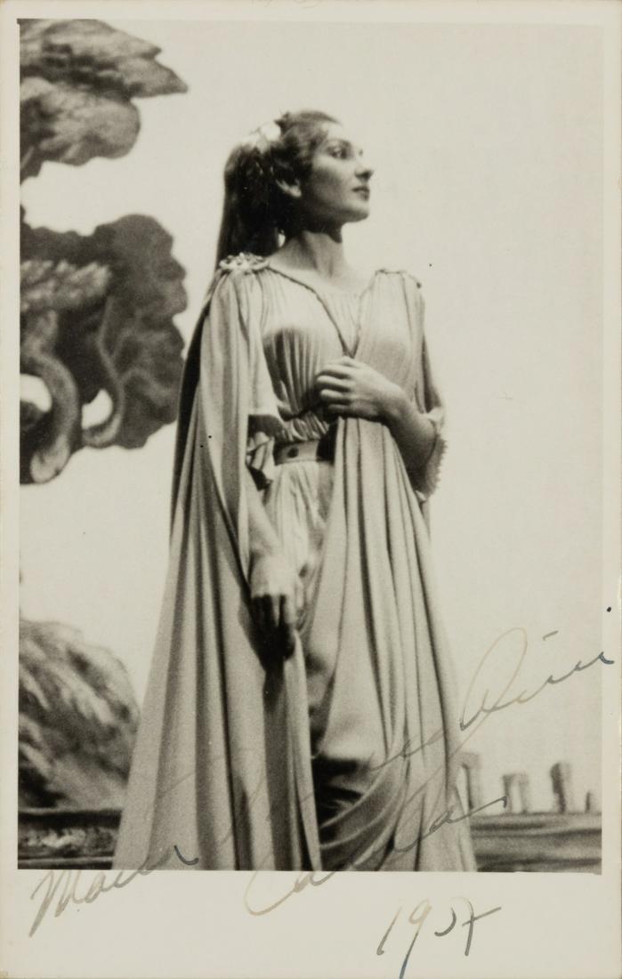 CALLAS, Maria (1923-1977). Black and white photographic (1 of 1)