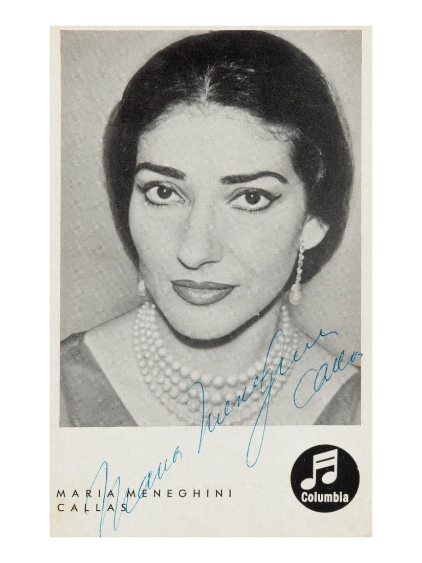 CALLAS, Maria (1923-1977). Promotional photographic (1 of 1)
