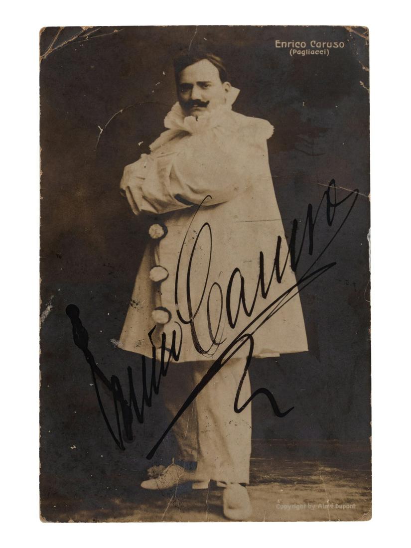 CARUSO, Enrico (1873-1921).Black and white photographic (1 of 1)