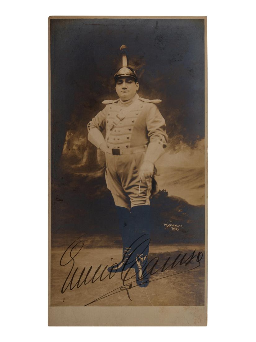 CARUSO, Enrico (1873-1921).Sepia photograph signed (1 of 1)