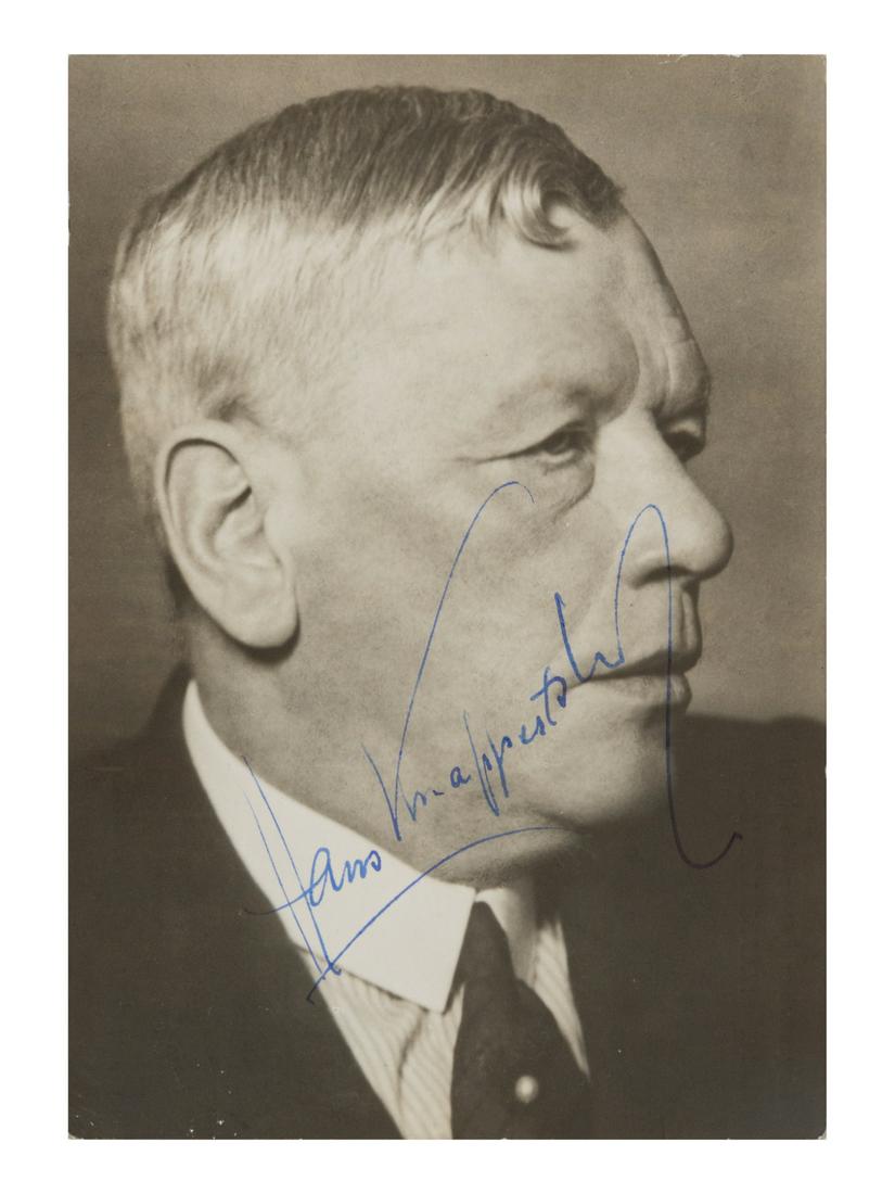 KNAPPERTSBUSCH, Hans (1888-1965). Photographic (1 of 1)