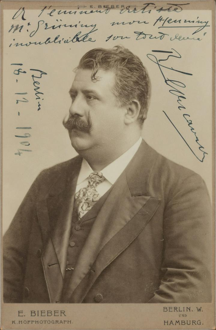 LEONCAVALLO, Ruggiero (1857-1919). Black and white (1 of 1)