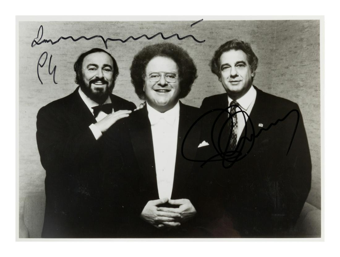 PAVAROTTI, Luciano (1935-2007) -- DOMINGO, Placido (b. (1 of 1)