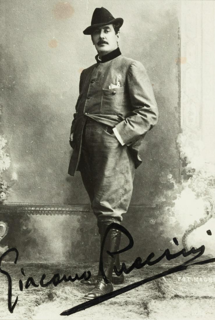PUCCINI, Giacomo (1858-1924). Black and white (1 of 1)