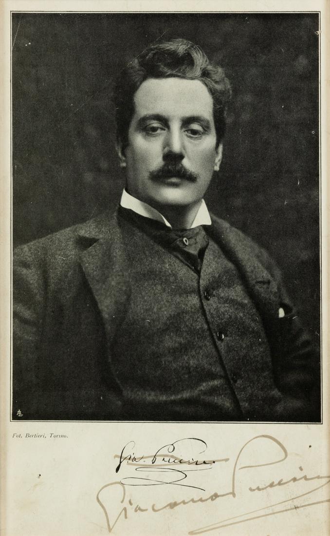 PUCCINI, Giacomo (1858-1924). Black and white (1 of 1)