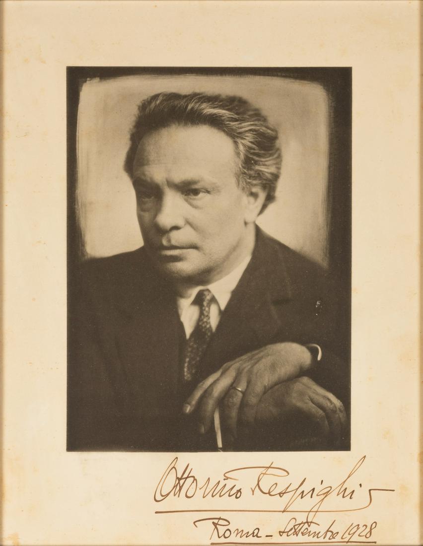 RESPIGHI, Ottorino (1879-1936). Photogravure, signed (1 of 1)
