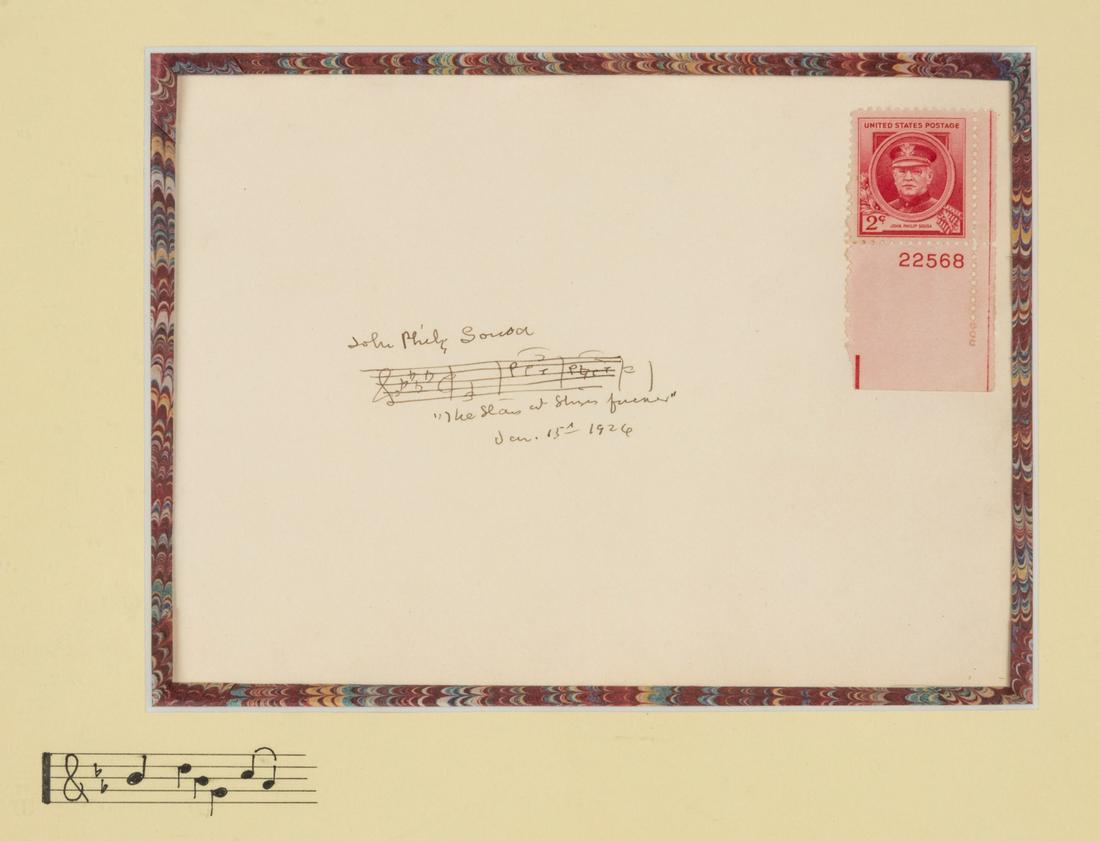 SOUSA, John Philip (1854-1932). Autograph musical (1 of 1)